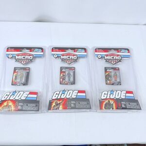 Worlds Smallest GI Joe Action Micro Figures Duke Snake Eyes Roadblock Set of 3